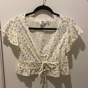 Princess Polly Floral Tie Top